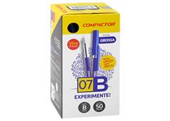 CANETA COMPACTOR 07B 1.2MM C/50 PRETA