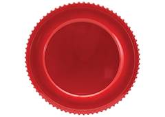 SOUSPLAT REDONDO LISO VERMELHO