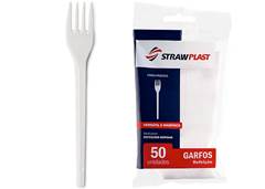 GARFO STRAWPLAST REFEIÇÃO FORTE BCO C/50