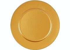 SOUSPLAT REDONDO METALIZADO DOURADO