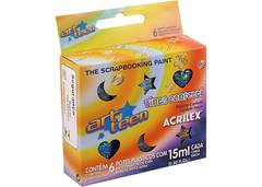 TINTA CONFETTI 15ML ACRILEX C/6 ART TE