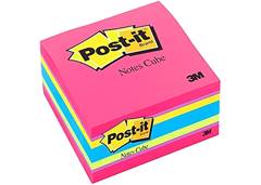POST-IT CUBO NEON 47,6MX47,6MM 400F 3COR