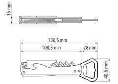 ABRIDOR MULTIUSO INOX 26330/100 PRETO