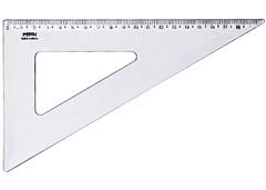 ESQUADRO 21CMX60 GRAU WALEU CRISTAL SM