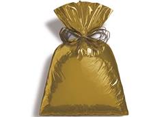 SACO METALIZADO 50X70 C/25 DOURADO