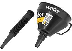 FUNIL PLAST VONDER FLEXIVEL PRETO 160MM
