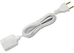 EXTENSAO ELET ILUMI 3MT 2PIN 1ENT BRANC