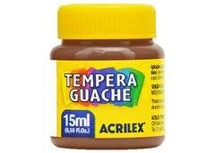 TINTA GUACHE 15ML ACRILEX C/12 MARROM