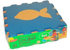 TAPETE EVA ANIMAIS 5MM 20X20CM C/09