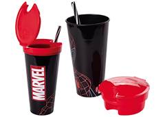 COPO 540ML C/CANUDO HOMEM ARANHA 8951