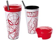 COPO 540ML C/CANUDO HOMEM ARANHA 8951