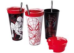 COPO 540ML C/CANUDO HOMEM ARANHA 8951