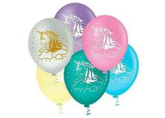 BALAO DECOR. UNICORNIO SORTIDO 10 C/25