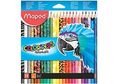 LAPIS COR MAPED GDE PEPS ANIMALS C/24 ?