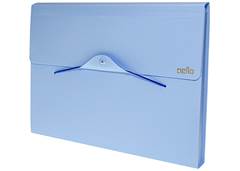 PASTA DELO SANF A/4 C/12DIV PASTEL AZUL