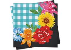 GUARDANAPO QUA XADRE CROMUS 25X25CM C/20