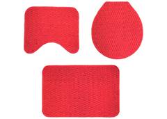 TAPETE BANHEIRO SLIM ASTRA 3PCS BORDO