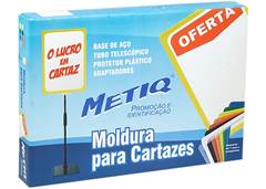 MOLDURA PLAST A4 VERMELHA 70CM