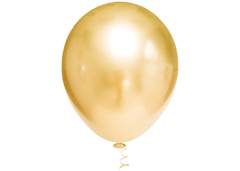 BALAO PLATINO REDONDO 5 OURO C/25