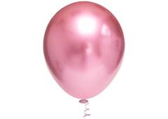 BALAO PLATINO REDONDO 10 ROSA C/25