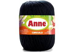 LINHA DE CROCHE ANNE 500 PRETO
