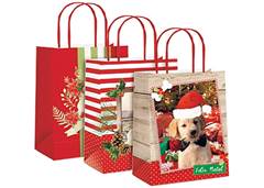 SACOLA LAMINADO NATAL SORTIDA 26X19,5 M