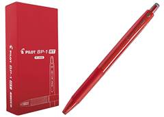 CANETA PILOT BP-1RT-F 0,7 C/12 VERMELHO