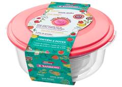 CONJ RECIP RED FREEZE C/4 SANREMO 560/2C