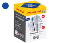 CANETA COMPACTOR ECONOMIC FINA AZUL