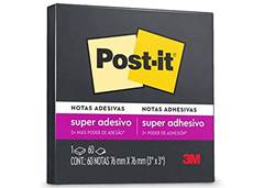 POST-IT 654 PRETO 76MMX76MM C/60FLS