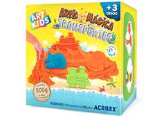 AREIA MAGICA 200G ART KIDS TRANPORTES