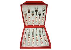 JOGO TALHER 2X6 PEÇAS NATAL FAQUEIRO YAN