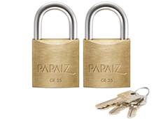 CADEADO PAPAIZ CR25 KA2 SM C/2