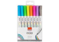 MARCADOR ARTISTICO EVOKE OUTLINE 8 CORES