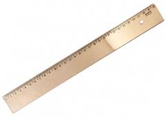 REGUA PLAST 30CM NEW LINE OURO