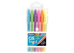 CANETA TRIGEL COLOR MIX C/6 NEON
