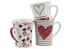CANECA PORCELANA 340ML LOVE YANGZI
