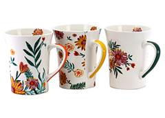 CANECA PORCELANA 340ML FLOR YANGZI
