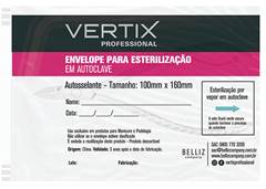ENVELOPE VERTIX 10X16CM P/ ESTERILIZACAO