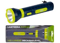 LANTERNA POWER LED 140LUMENS RECARREGAVE