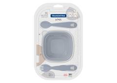 JOGO 3PCS LE PETIT P/CRIANCA CINZA