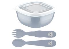 JOGO 3PCS LE PETIT P/CRIANCA CINZA