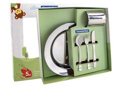 CONJ INOX 5PCS TRAMONTINA BABY FRIENDS 