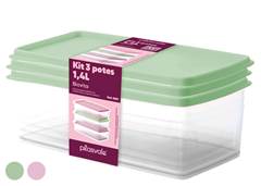 POTE C/3 RETANGULAR 1,4L BIOVITA PLASVAL