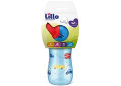COPO C/CANUDO LILLO 300ML SIL AZUL630221