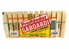 PREND ROUPA MADEIRA GABOARDI C/12