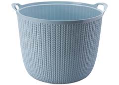CESTO ROUPA C/ALCA 25,5L TRAMA BABY AZ