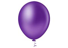 BALAO PLATINO REDONDO 9 VIOLETA C/25