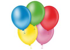 BALAO PLATINO REDONDO 10 SORTIDO C/25