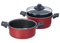 PANELA A VAPOR 1,45L C/TP BRINOX CEREJA
